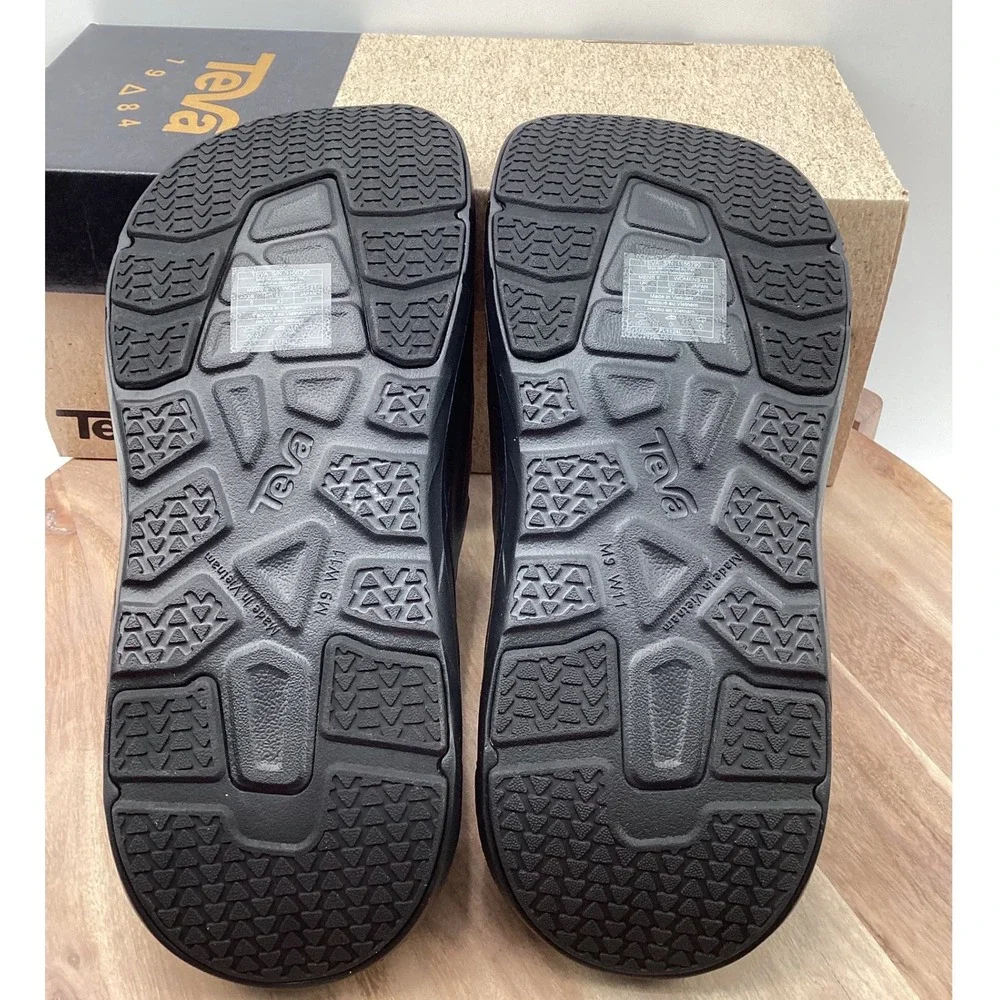 Teva Mens ReEmber Terrain Slides Black Ultra Comf Sandals 1129594-BLK
